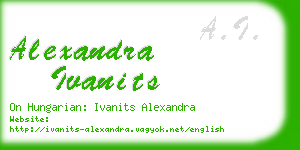 alexandra ivanits business card